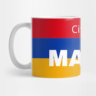 City of Masis in Armenia Flag Mug